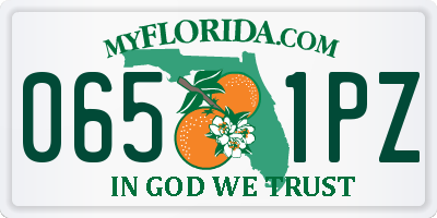 FL license plate 0651PZ