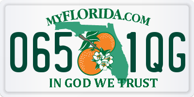 FL license plate 0651QG