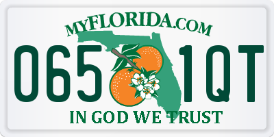 FL license plate 0651QT