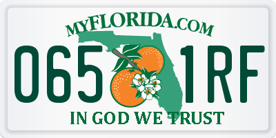 FL license plate 0651RF