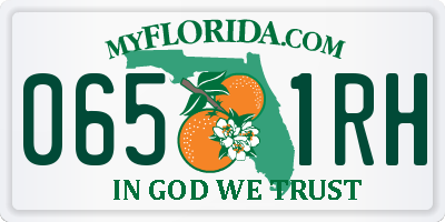FL license plate 0651RH