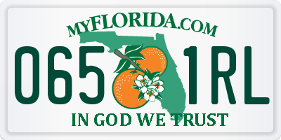FL license plate 0651RL