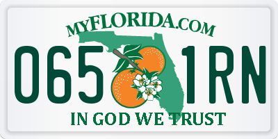 FL license plate 0651RN