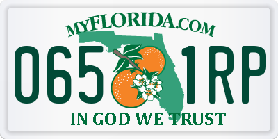 FL license plate 0651RP