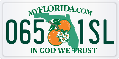 FL license plate 0651SL