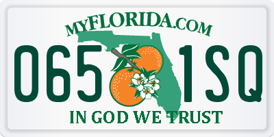 FL license plate 0651SQ