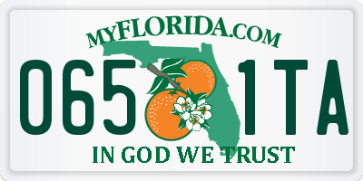 FL license plate 0651TA