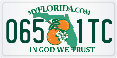 FL license plate 0651TC