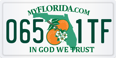 FL license plate 0651TF