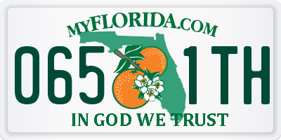 FL license plate 0651TH