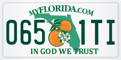 FL license plate 0651TI