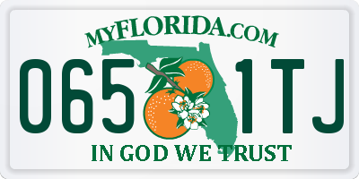 FL license plate 0651TJ