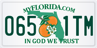 FL license plate 0651TM