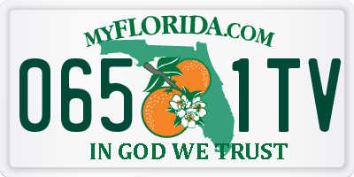 FL license plate 0651TV