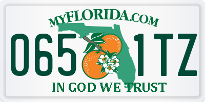 FL license plate 0651TZ