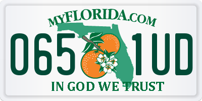 FL license plate 0651UD