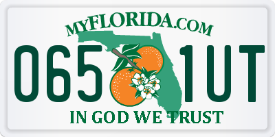 FL license plate 0651UT
