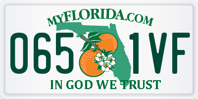 FL license plate 0651VF