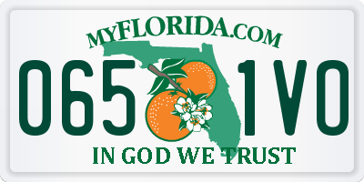 FL license plate 0651VO