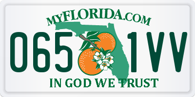 FL license plate 0651VV