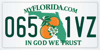FL license plate 0651VZ