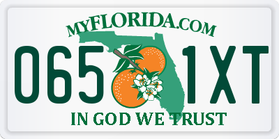 FL license plate 0651XT