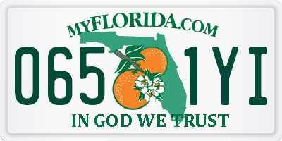 FL license plate 0651YI