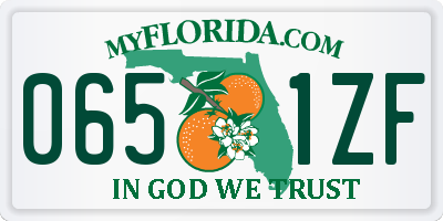 FL license plate 0651ZF