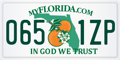 FL license plate 0651ZP