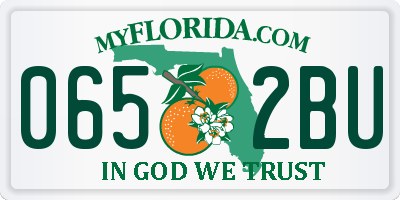 FL license plate 0652BU