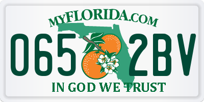 FL license plate 0652BV