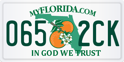 FL license plate 0652CK