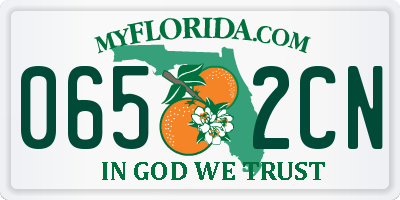 FL license plate 0652CN