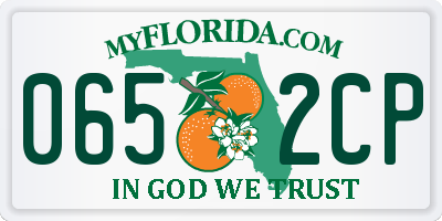 FL license plate 0652CP