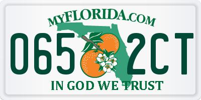 FL license plate 0652CT