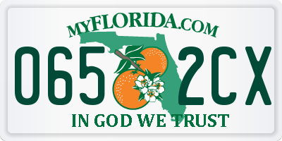 FL license plate 0652CX