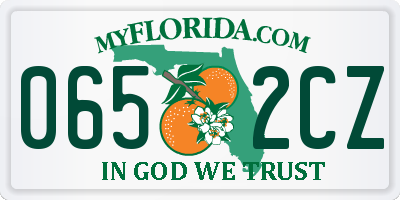 FL license plate 0652CZ