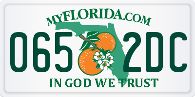 FL license plate 0652DC