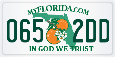 FL license plate 0652DD