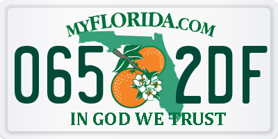 FL license plate 0652DF