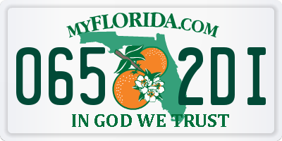 FL license plate 0652DI