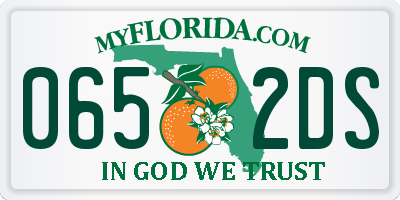FL license plate 0652DS