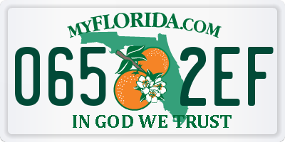 FL license plate 0652EF