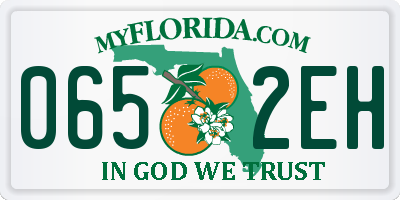 FL license plate 0652EH