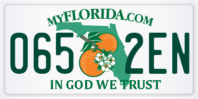 FL license plate 0652EN
