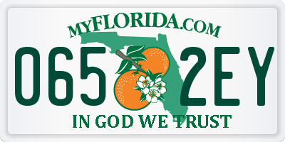 FL license plate 0652EY