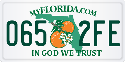FL license plate 0652FE