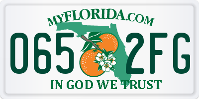 FL license plate 0652FG