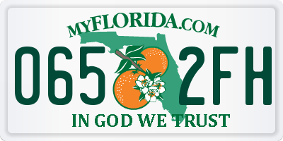FL license plate 0652FH