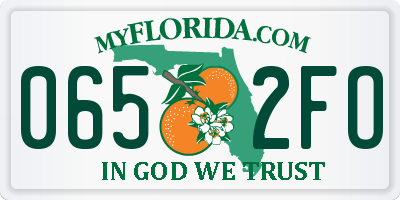 FL license plate 0652FO